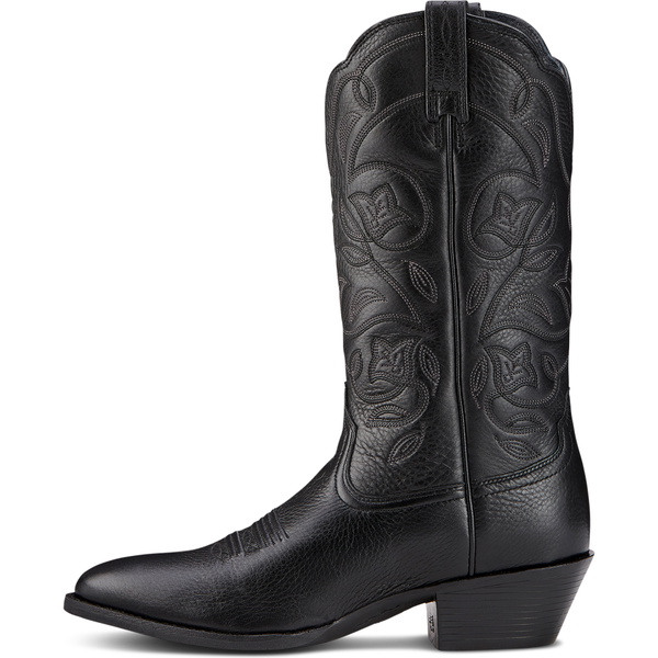 2026 Ariat Femmes Héritage R Toe Western Botte 10001037 - Black Deertan